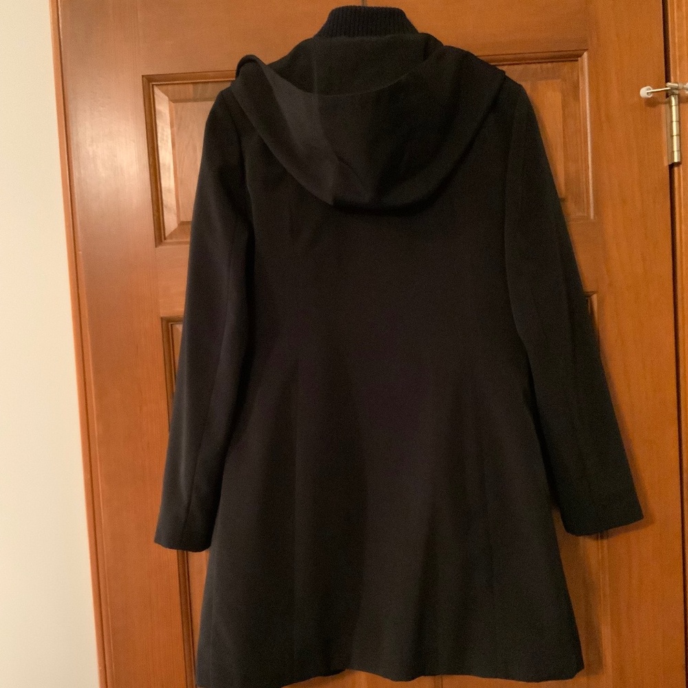 Anne Klein Womens Seasons Coat, PS, Hooded, Removable Lining, Black - Picture 3 of 7